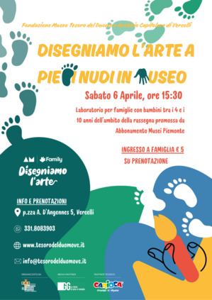 Disegniamo l'arte a piedi nudi al Museo del Tesoro del Duomo