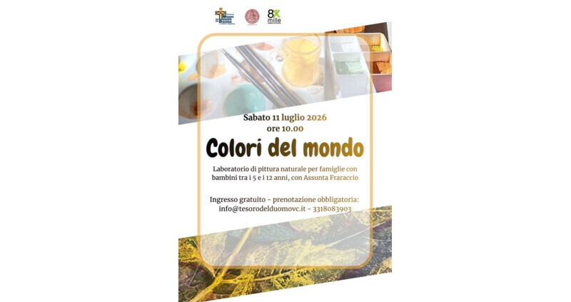 Colori del mondo: un nuovo lab per famiglie al Museo del Tesoro del Duomo di Vercelli